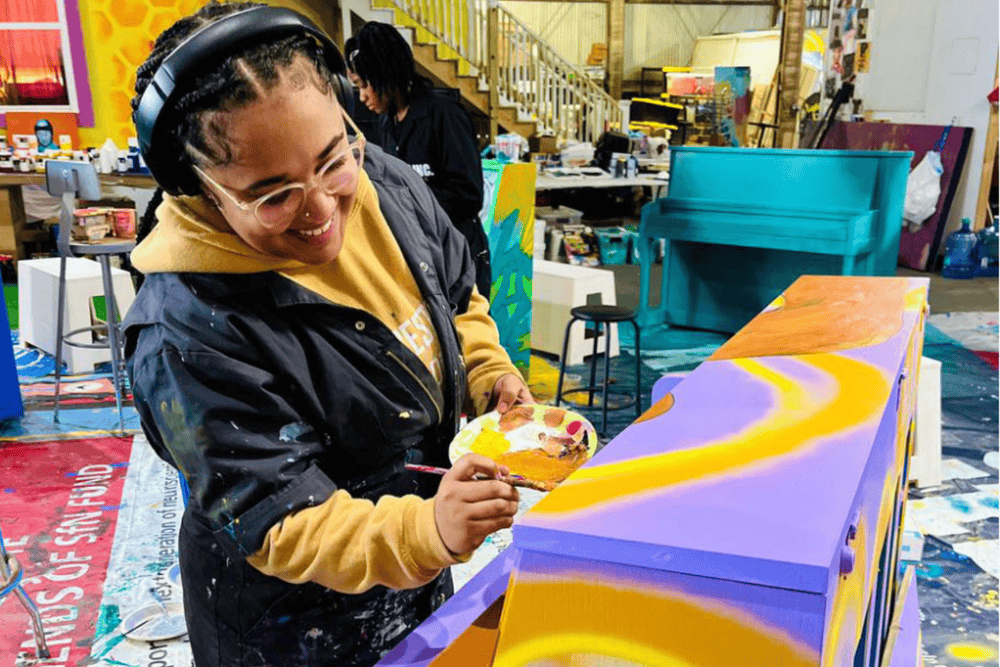 Sing for Hope Artist Partners in community setting