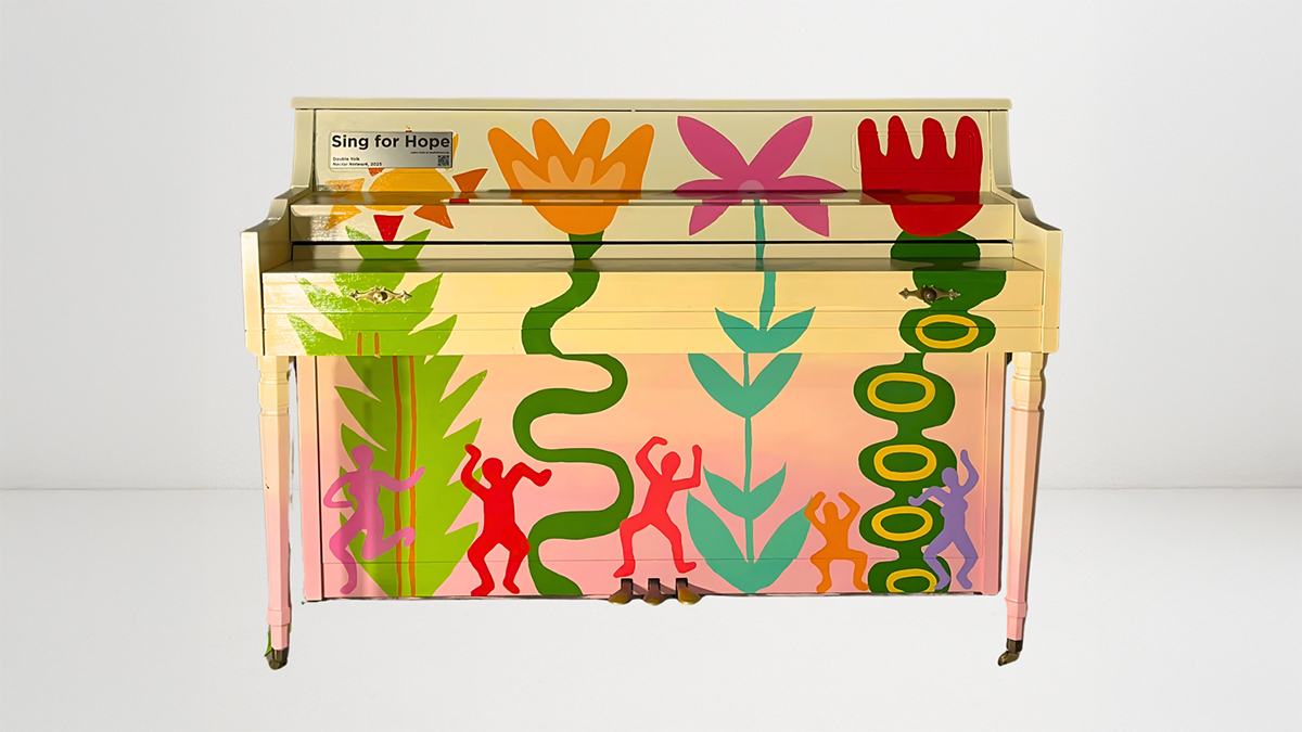 Nectar Network, a piano designed by artist Double Yolk, is now at McKinney